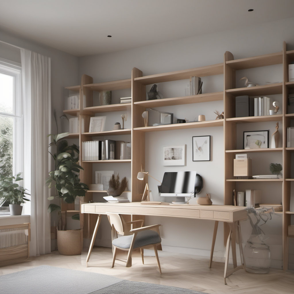 Creating a Serene Scandinavian Workspace