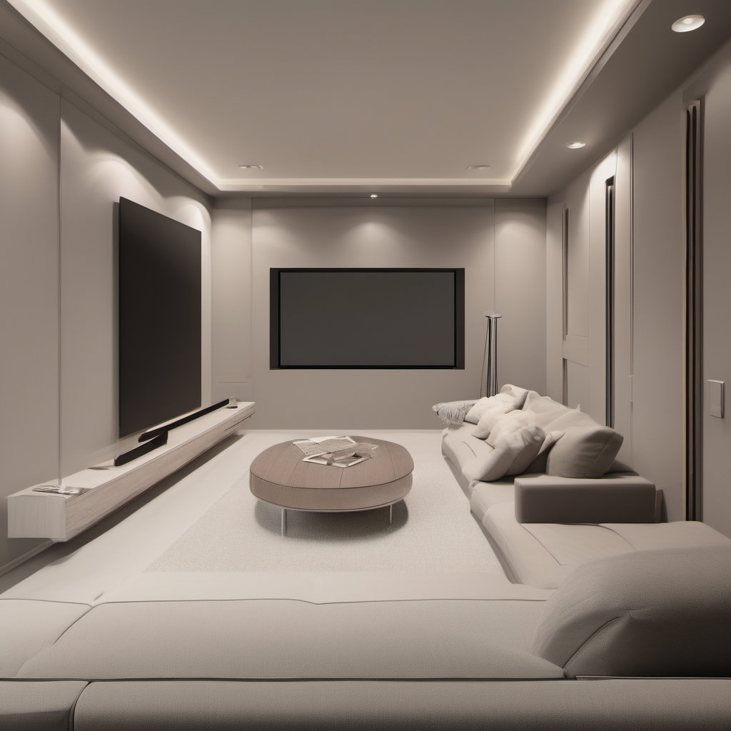 Transform Your Space: A Minimalist Home Theater