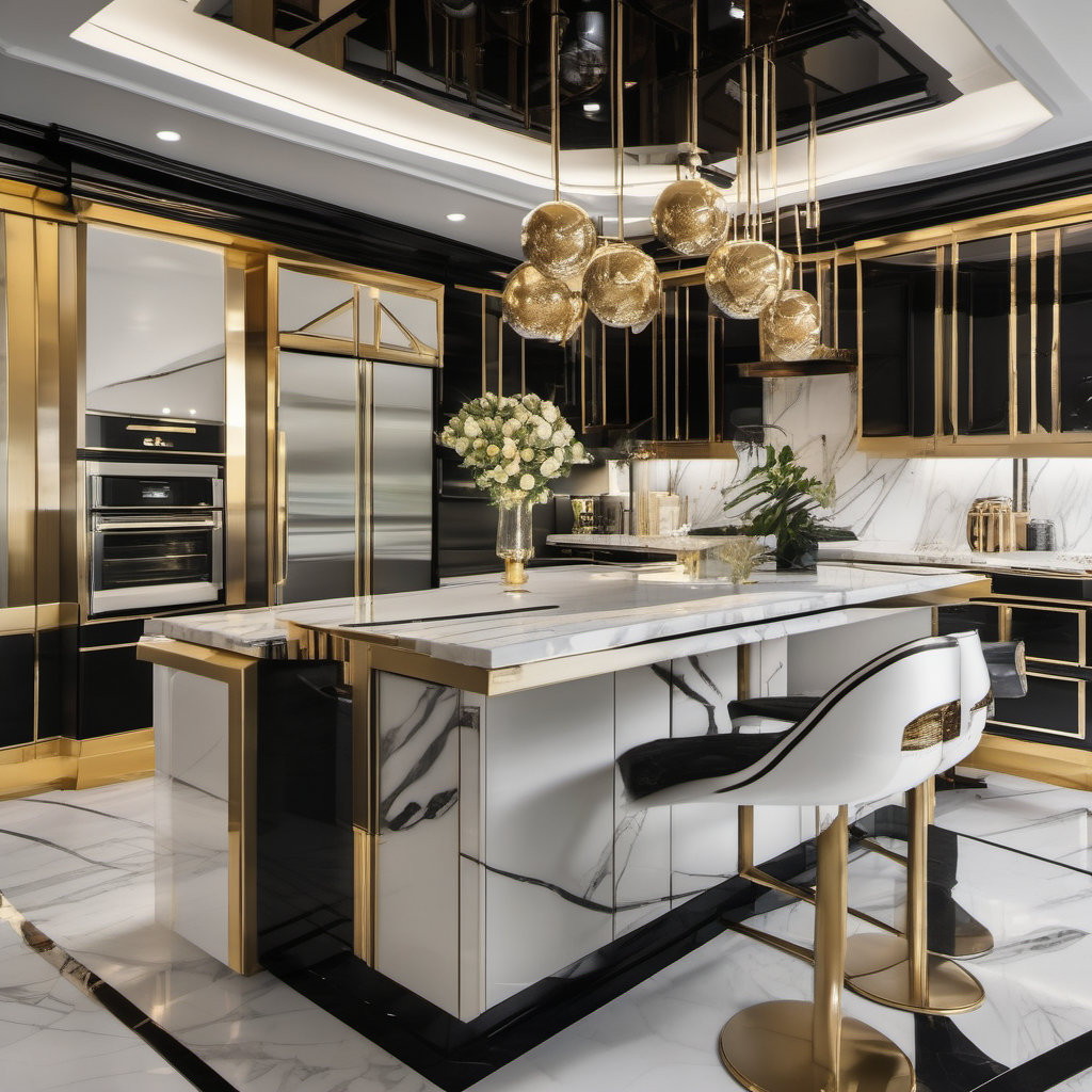 Elevate Your Culinary Space with Art Deco Style