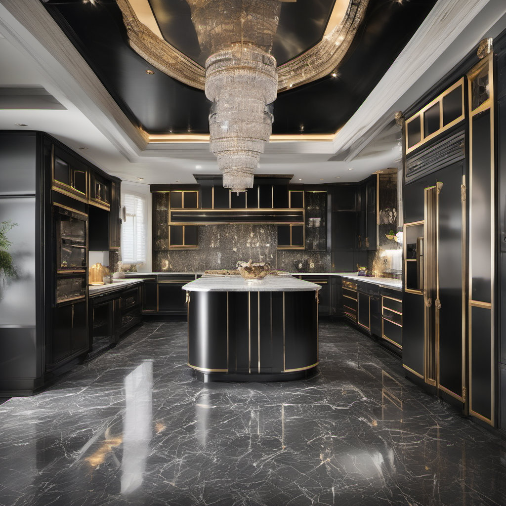 Explore the Glamorous Hollywood Regency Kitchen