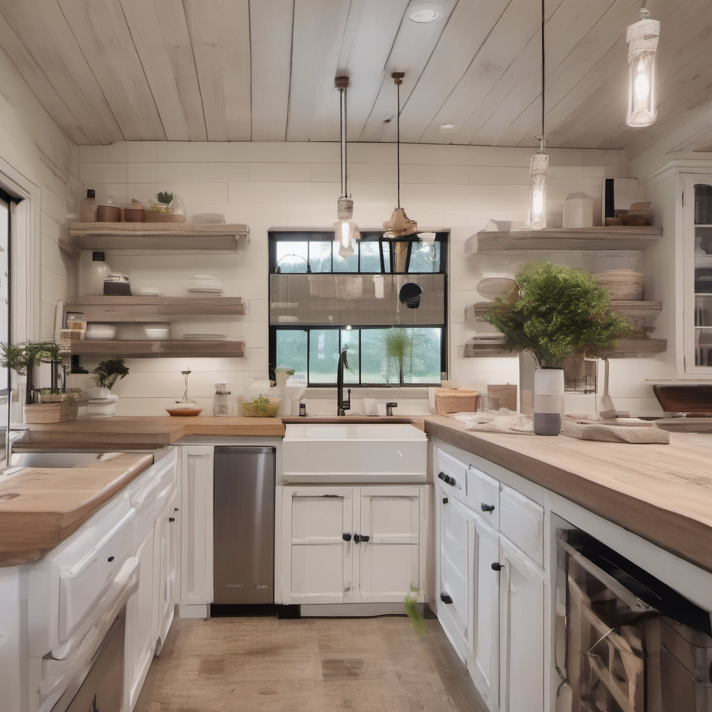 Stylish Modern Farmhouse Kitchen