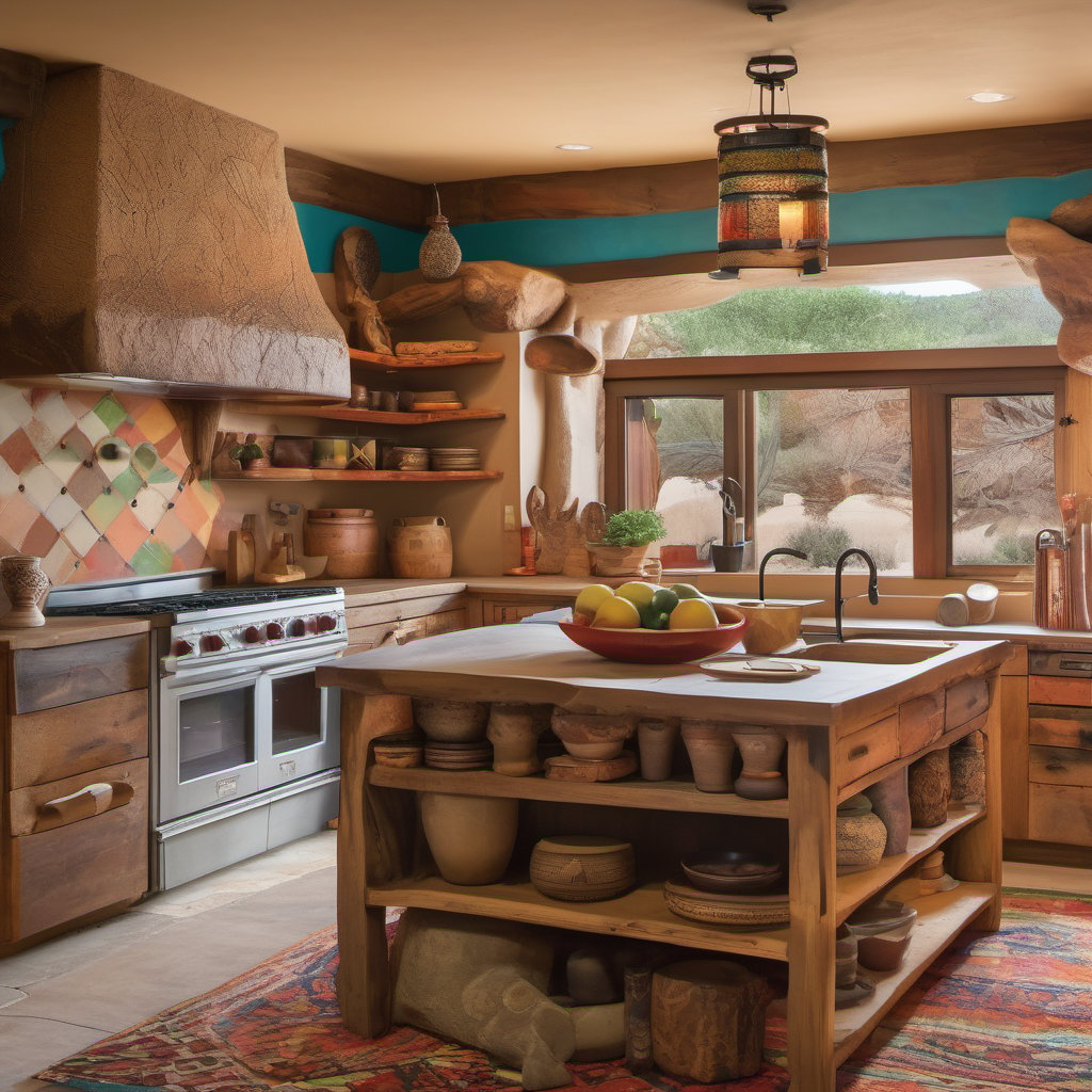 Explore the Warmth of a Southwestern Style Kitchen
