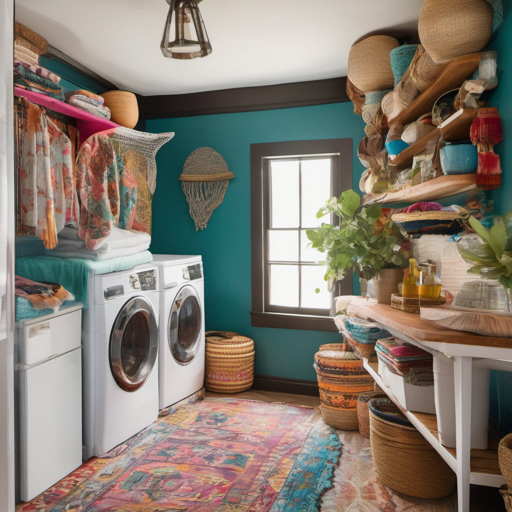 Transform Your Laundry Room into a Bohemian Oasis