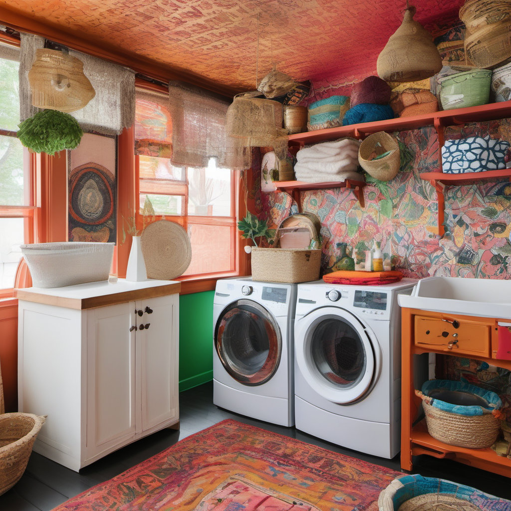 Transform Your Laundry Room into a Bohemian Oasis
