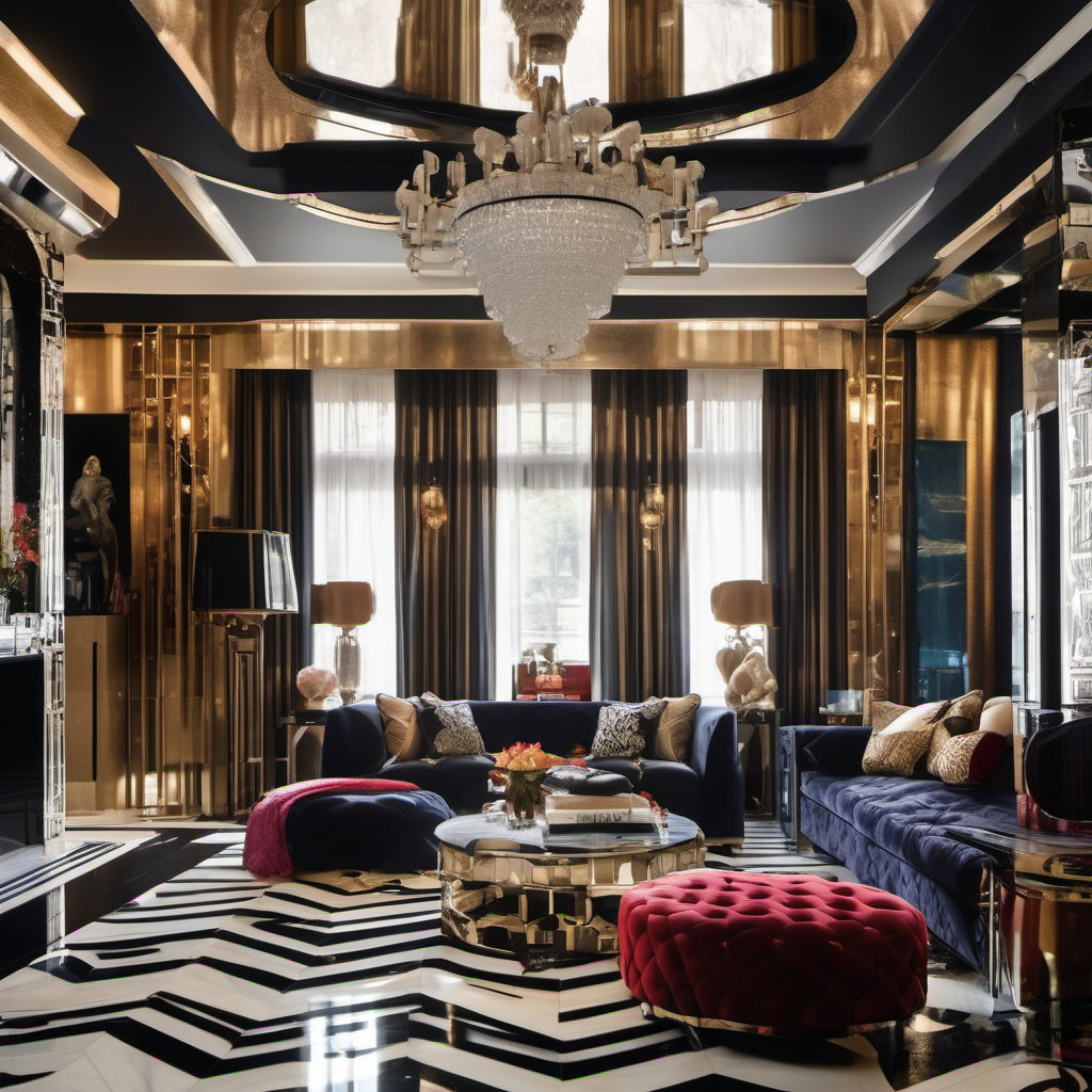 Glamorous Art Deco Living Room