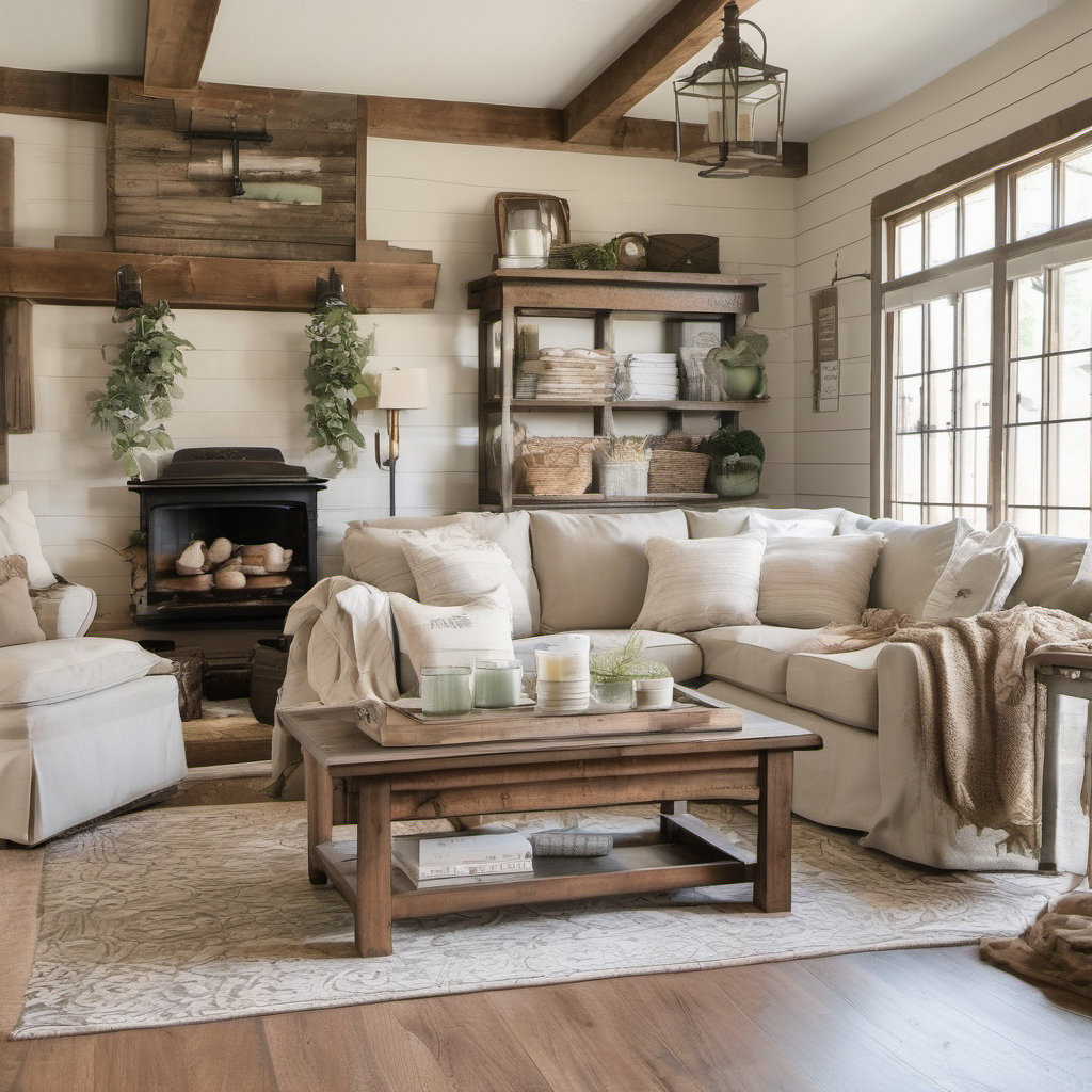 Embrace Farmhouse Style in Your Living Room