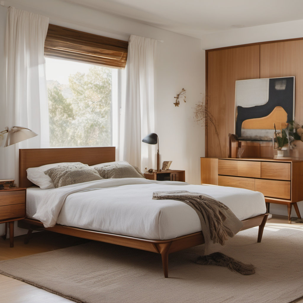 Elegant Mid-Century Modern Bedroom Design