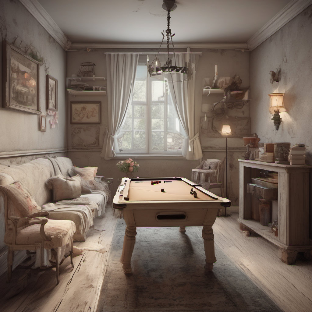 Charming Shabby Chic Game Room