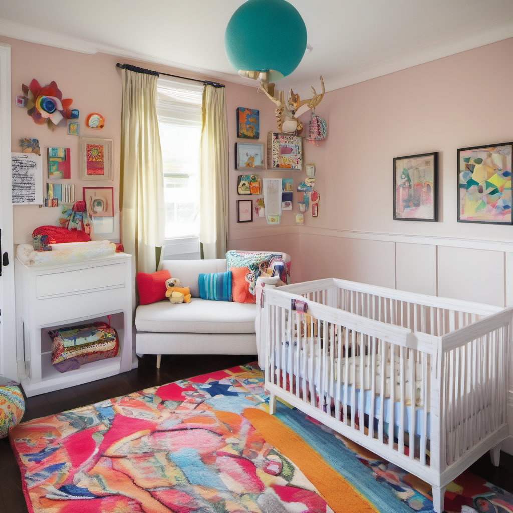 Eclectic Style Nursery Kids Bedroom