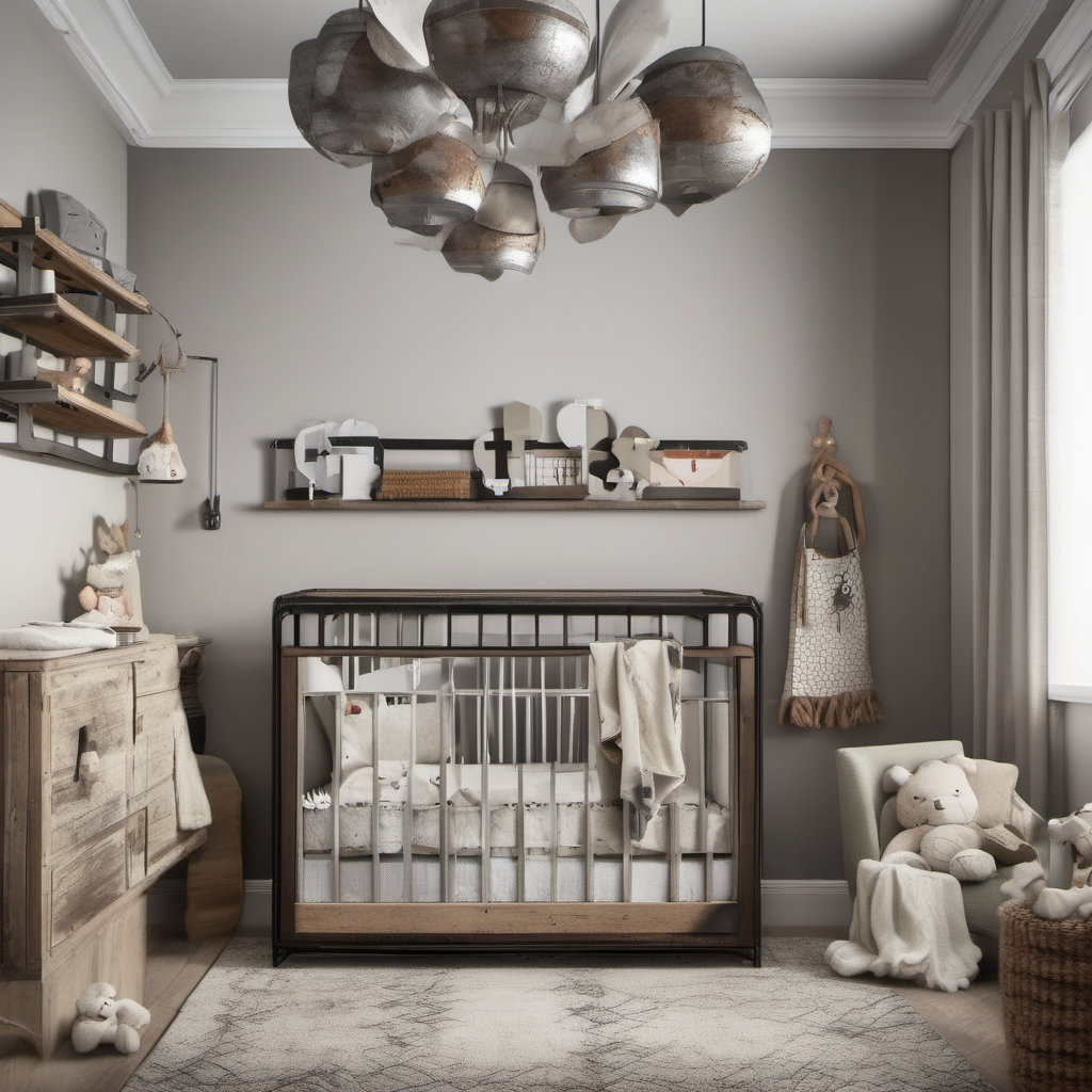 Chic Industrial Nursery