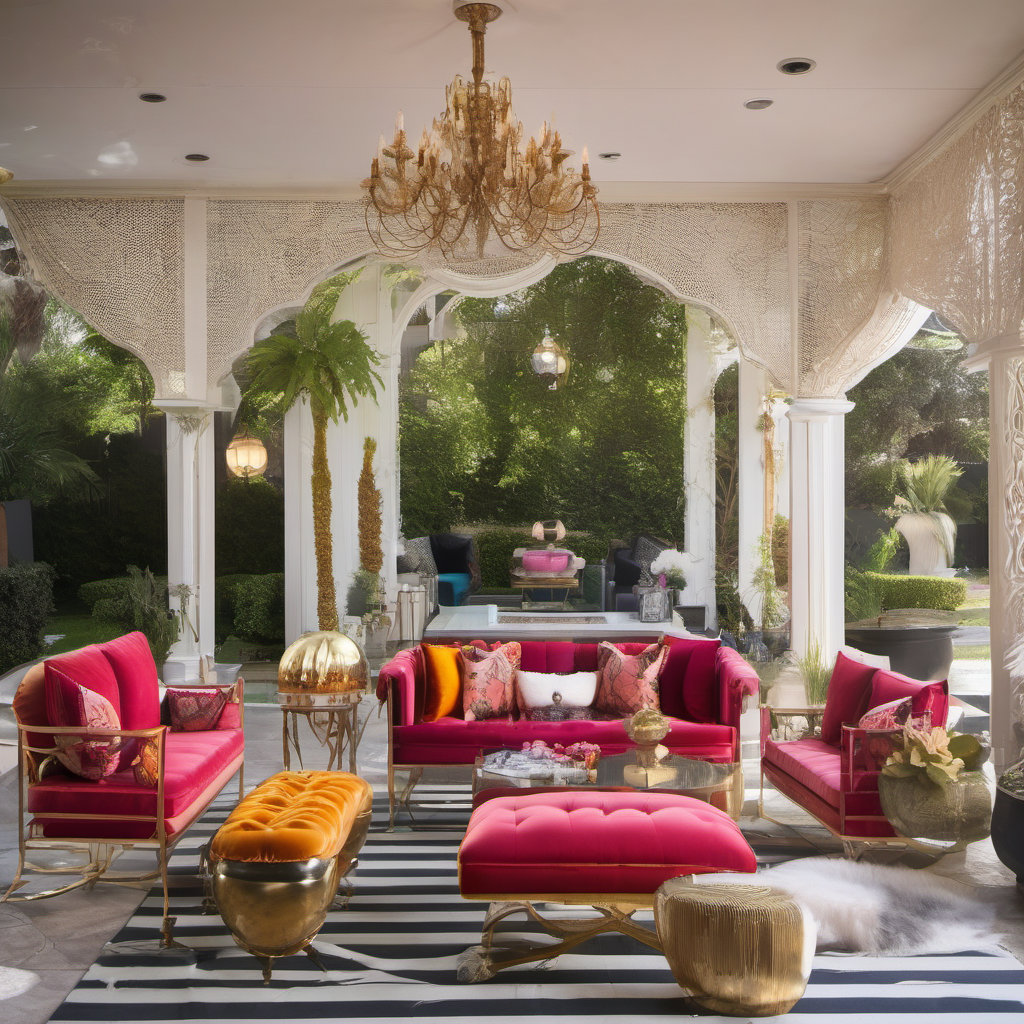 Transform Your Outdoor Space with Hollywood Regency Style